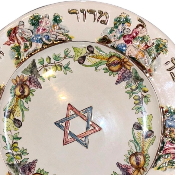 Passover Sedar Porcelain Platter - Picture 3 of 10
